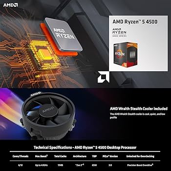 Amazon.com: INLAND AMD Ryzen 5 4500 6-Core 12-Thread